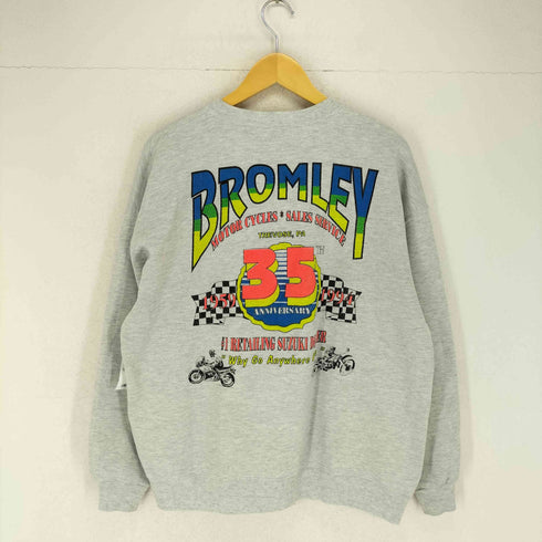 ジャージーズ JERZEES 90s USA製 両面ラバープリントスウェット メンズ JPN:XL