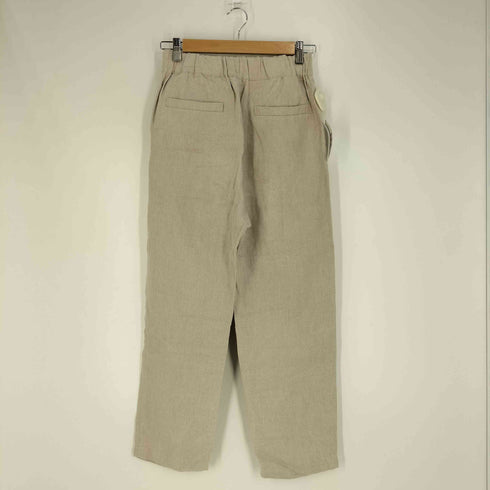 モリスアンドサンズ MORRIS & SONS リネン ベルテッド テーパードパンツ レディース JPN:1