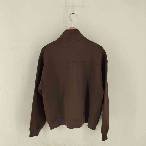 quaranciel ポンチ ハーフジップ スタンドカラー スウェット レディース FREE