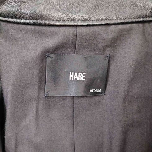 ハレ HARE ラムスキンシングルライダースジャケット メンズ JPN:M
