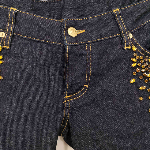 ディースクエアード DSQUARED2 ラインストーン ビジュー 裾ジップ スキニーデニム レディース 42