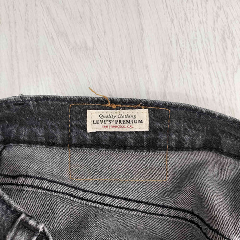 リーバイス Levis PREMIUM プレミアム 502 ジップフライ ストレート ブラック デニム パンツ メンズ W29L32