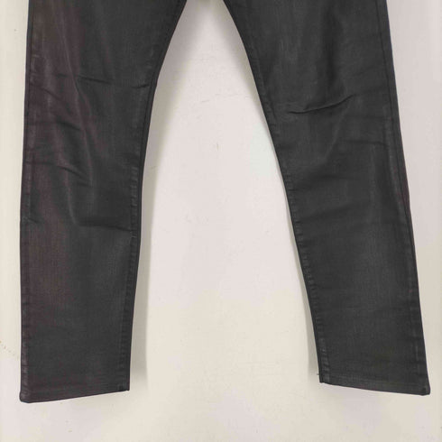 サンローランパリ SAINT LAURENT PARIS 15SS エディ期 ブラックスキニーデニムパンツ コーティング メンズ M