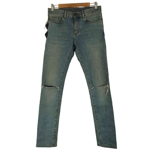 サンローランパリ SAINT LAURENT PARIS エディ期 ニークラッシュ ダメージ加工 デニムパンツ メンズ 28