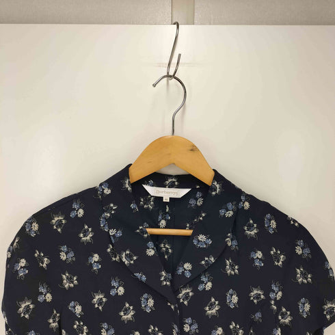 バーバリーズ BURBERRYS 80-90s 白タグ フロントタック ショールカラー シャツワンピース レディース EUR:40
