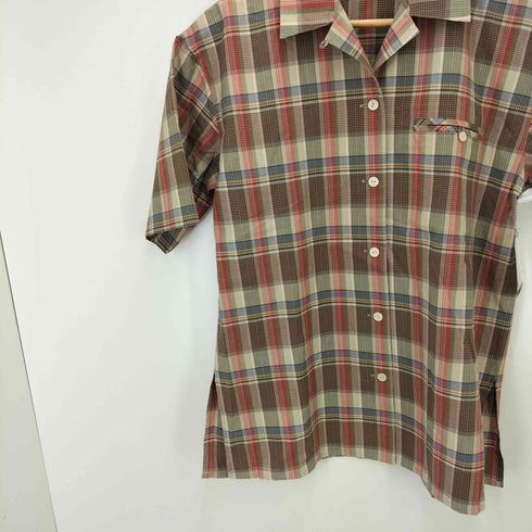 バーバリーズ BURBERRYS 80-90s 白タグ S/S タータンチェック シャツ レディース