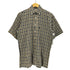 アクアスキュータム AQUASCUTUM チェック柄 半袖 ボタンダウンシャツ メンズ import:S