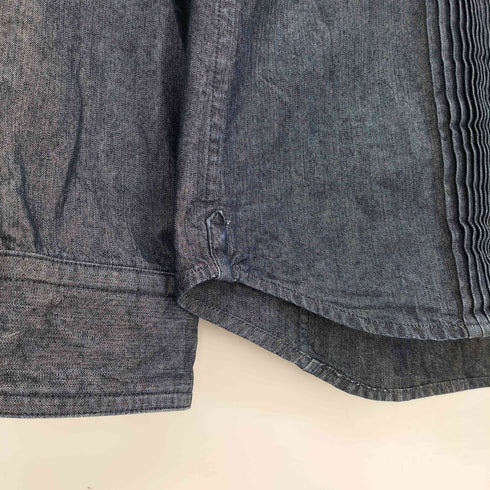 ゴーサンゴーイチプールオム 5351 POUR LES HOMMES C/Si ムラ糸 デニムピンタックシャツ メンズ JPN:1