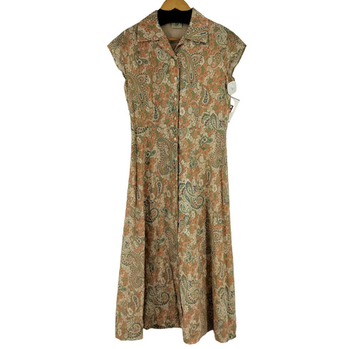 ローラアシュレイ LAURA ASHLEY ペイズリーノースリーブワンピース レディース 11