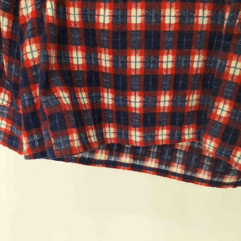 フルーツオブザルーム FRUIT OF THE LOOM 80s ダブルポケットチェックネルシャツ 襟芯 メンズ import:M