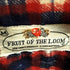 フルーツオブザルーム FRUIT OF THE LOOM 80s ダブルポケットチェックネルシャツ 襟芯 メンズ import:M