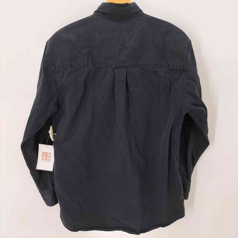 BW ATHLETIC WEAR 刺繍デザイン ワンポケットボタンダウンL/Sシャツ メンズ import:S