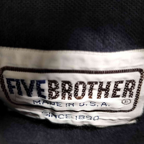 ファイブブラザー FIVE BROTHER 70-80s USA製 四角タグ シャモアクロスシャツ メンズ