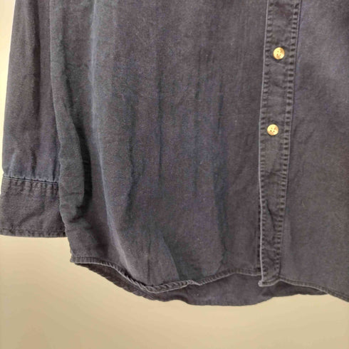 1250 NORTH 刺繍デザイン ワンポケットボタンダウンL/Sシャツ メンズ import:XL
