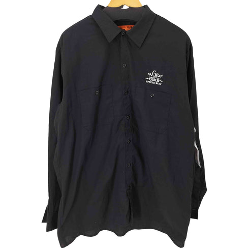 ディッキーズ Dickies 刺繍デザインL/Sワークシャツ メンズ import:XL