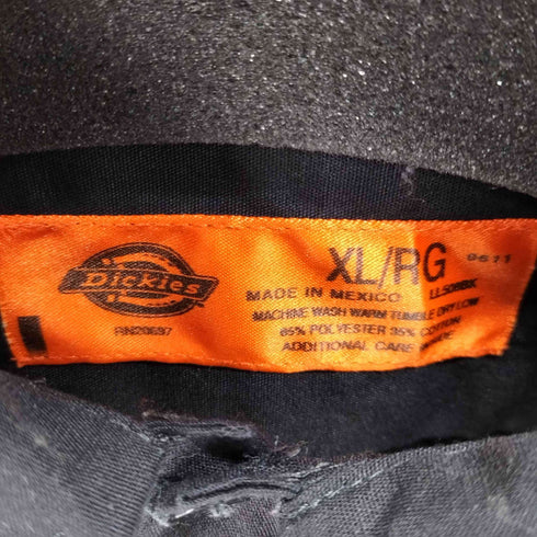 ディッキーズ Dickies 刺繍デザインL/Sワークシャツ メンズ import:XL