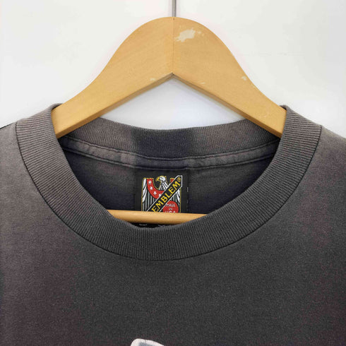 3D EMBLEM 90s USA製 バイク Tシャツ 袖&裾シングル メンズ import:L