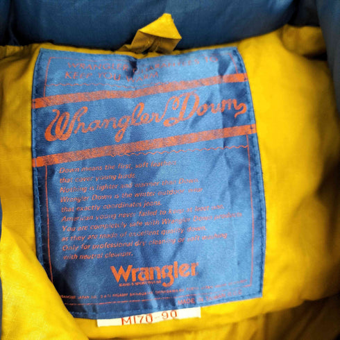 ラングラー Wrangler 80-90s リップストップダウンベスト メンズ import:M