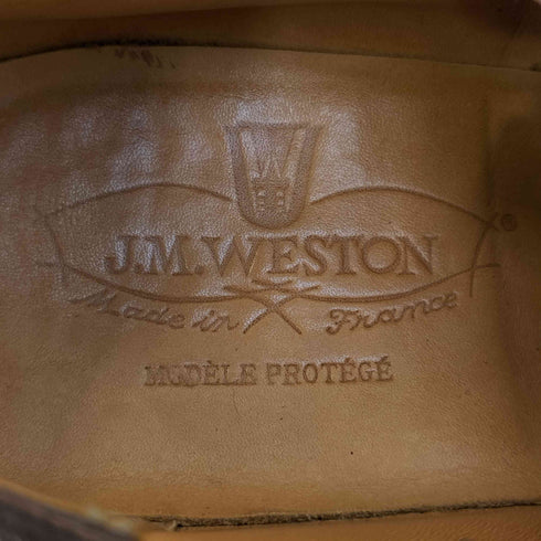 ジェイエムウエストン J.M.WESTON MODELE PROTEGE セミブローグ スウェード レザーシューズ 革靴 レディース 5D