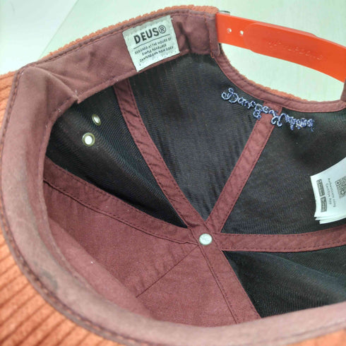デウスエクスマキナ Deus Ex Machina 19AW ALLEN CORD CAP ロゴ刺繍コーデュロイキャップ メンズ
