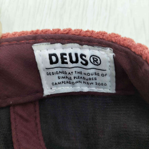 デウスエクスマキナ Deus Ex Machina 19AW ALLEN CORD CAP ロゴ刺繍コーデュロイキャップ メンズ