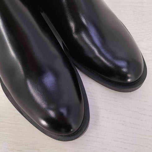 ザラ ZARA エナメルレザータッチ チェルシー ショートブーツ レディース EUR:38