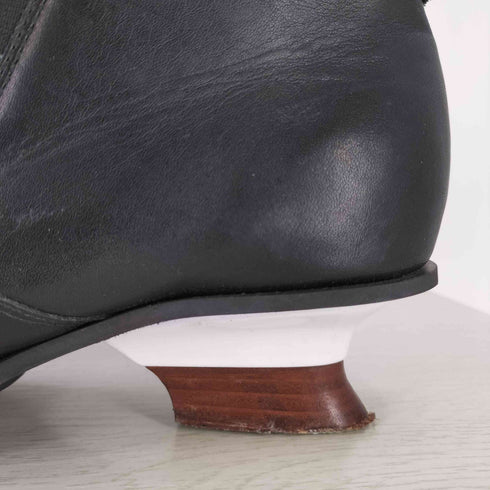 イッセイミヤケ ISSEY MIYAKE UNITE BOOTS デザインヒール レザー サイドゴア ブーツ レディース 25cm