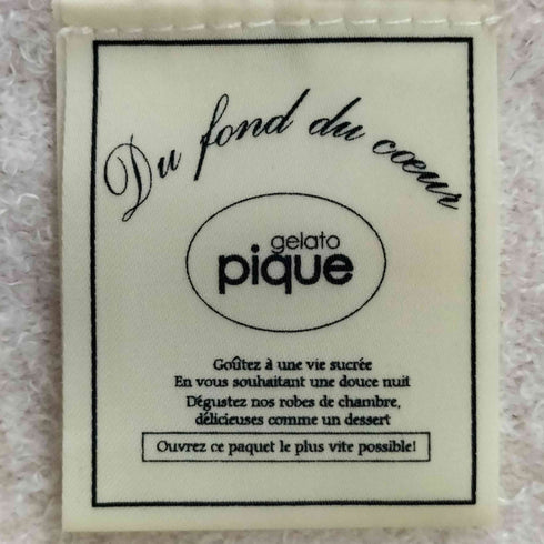 ジェラートピケ gelato pique ウォッシャブル スムーズィー 3ボーダー パーカー レディース ONE SIZE