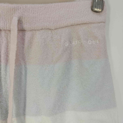 ジェラートピケ gelato pique ウォッシャブル スムーズィー 3ボーダー ショートパンツ レディース ONE SIZE