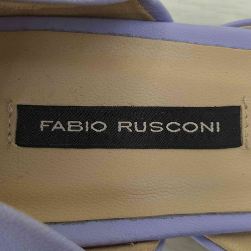 ファビオルスコーニ FABIO RUSCONI Vカットオープントゥ パンプス レディース 37 1/2