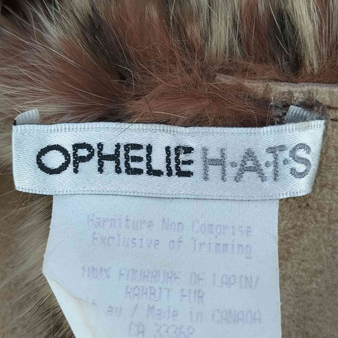 OPHELIE HATS ラビットファー フライトキャップ レディース