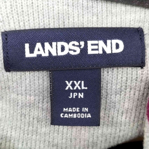 ランズエンド LANDS END コットン ジップアップベスト メンズ JPN:XXL
