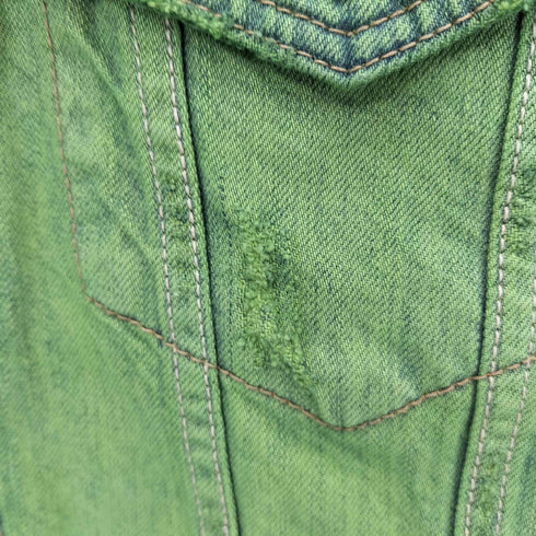 リーバイス Levis 後染め overdye加工 デニムトラッカージャケット メンズ JPN:M