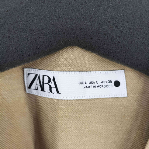 ザラ ZARA テーラードリネンブレンドベストM レディース import:L
