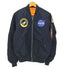アルファインダストリーズ ALPHA INDUSTRIES NASA MA-1 メンズ import:S