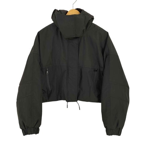 ザラ ZARA フーデッドクロップドジャケット レディース import:L
