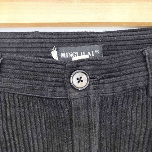 MINGLILAI コーデュロイ 2タックスラックス メンズ