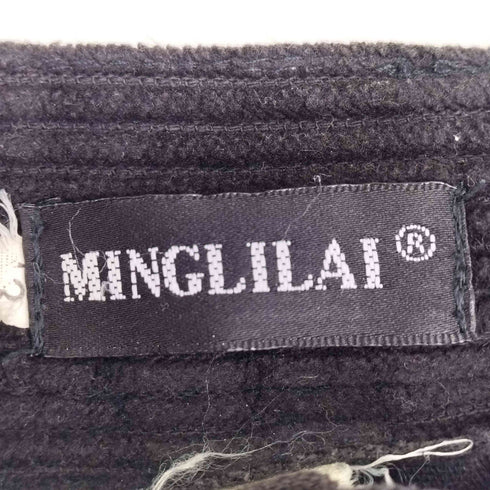 MINGLILAI コーデュロイ 2タックスラックス メンズ