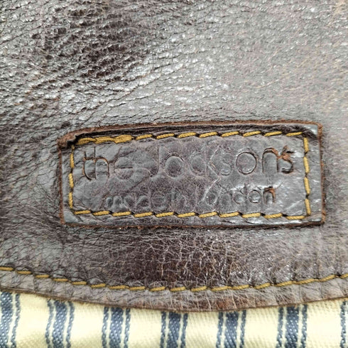 The Jacksons MADE IN LONDON レザーショルダーバッグ レディース
