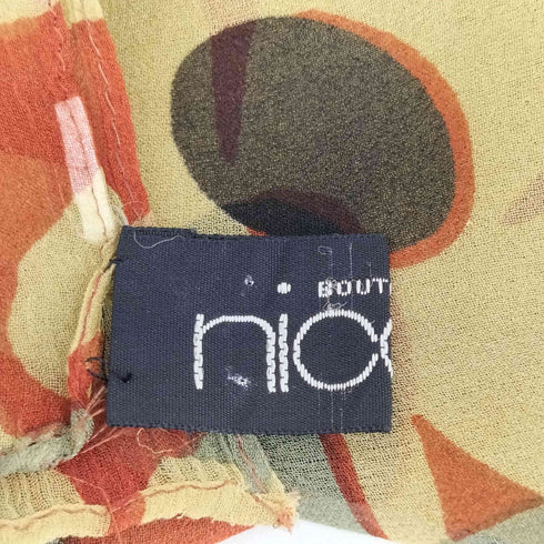 ニコル NICOLE 花柄スカーフ レディース