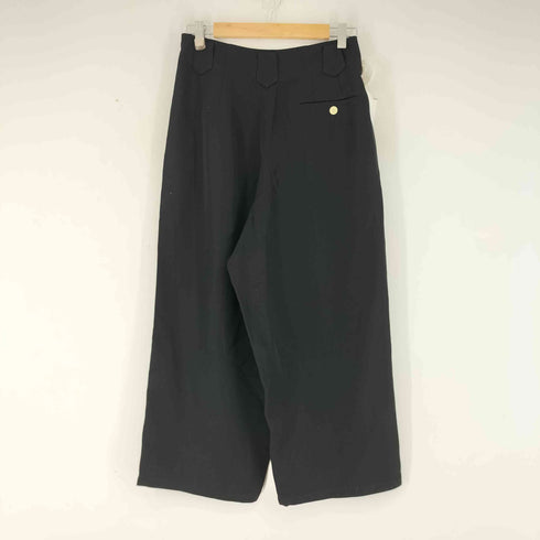 ワイズ Ys トリアセレーヨン ワイドスラックスパンツ レディース