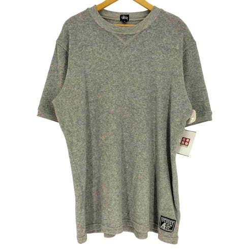 ステューシー Stussy 90S 紺タグ USA製 BIG 4 前V ガゼット パイル S/S Tシャツ メンズ import:L