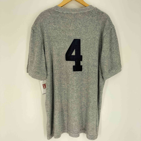 ステューシー Stussy 90S 紺タグ USA製 BIG 4 前V ガゼット パイル S/S Tシャツ メンズ import:L