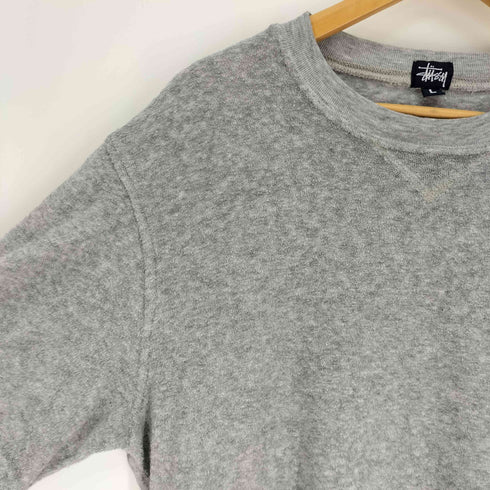 ステューシー Stussy 90S 紺タグ USA製 BIG 4 前V ガゼット パイル S/S Tシャツ メンズ import:L