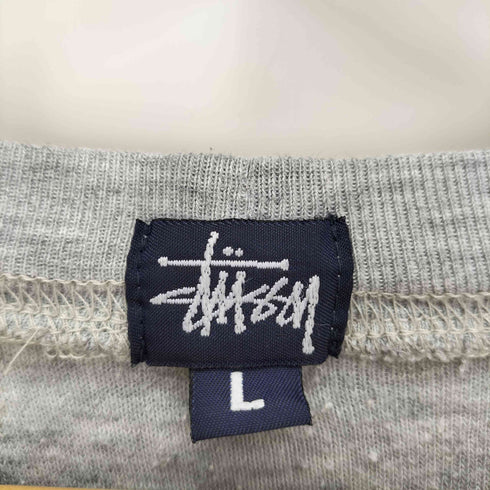 ステューシー Stussy 90S 紺タグ USA製 BIG 4 前V ガゼット パイル S/S Tシャツ メンズ import:L