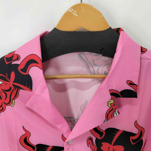 総柄 L/S オープンカラーシャツ メンズ