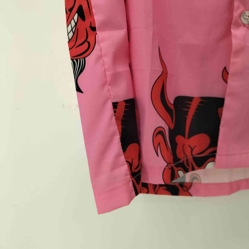 総柄 L/S オープンカラーシャツ メンズ