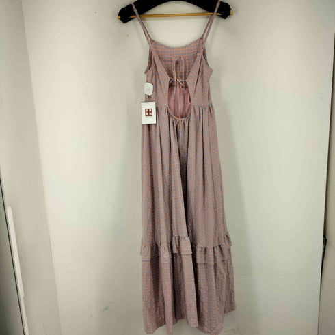 ダブルクローゼット w closet ギンガムフリルティアードキャミワンピース レディース FREE