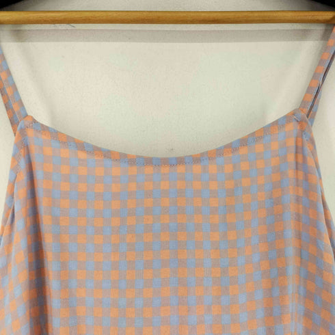 ダブルクローゼット w closet ギンガムフリルティアードキャミワンピース レディース FREE