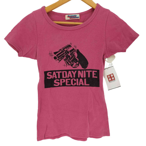 ヒステリックグラマー HYSTERIC GLAMOUR 初期タグ SATDAY NITE SPECIAL HARRY HYS 両面 プリント S/S チビ Tシャツ レディース FREE